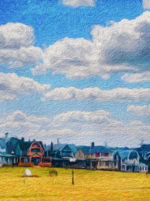 Oak Cliff Houses #1 (small canvas)