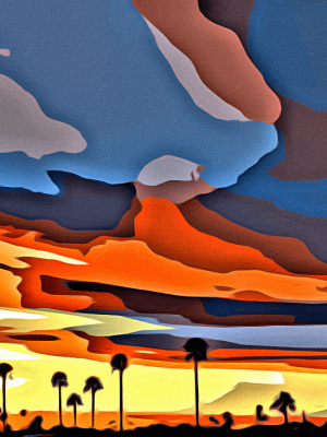 Surprise, AZ Sunset (small canvas)